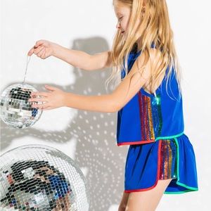 KIDS ROYAL BLUE RAINBOW SIDE ACTIVE TANK